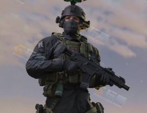 Blender素材—SAS美国特种兵模型