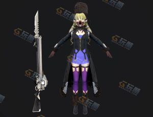 Blender素材—科技女指挥官模型