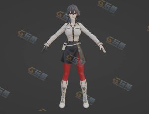 Blender素材—魔化女孩模型