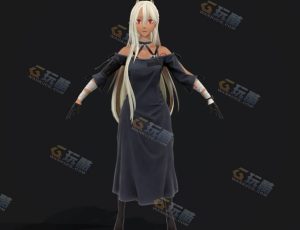 Blender素材—狂战女战士模型
