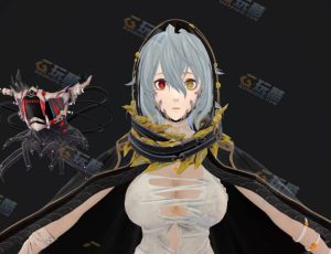 Blender素材—赛博科技女流浪者模型