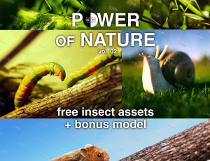 Blender素材—仓鼠昆虫模型包