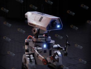 Blender资源—带动画的迷你探测机器人工程源文件