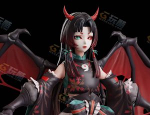 Blender资源—日本恶魔女孩模型