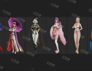 Blender资源—韩式美女角色模型