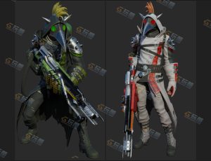 Blender资源—科技赛博猎人模型