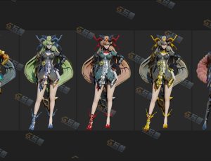 Blender资源—可爱女战士模型