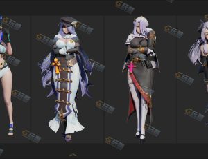 Blender资源—性感腼腆女孩模型