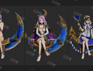 Blender资源—月亮船公主模型