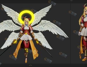 Blender资源—大天使女战士模型