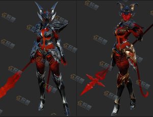 Blender资源—红盔甲战士模型