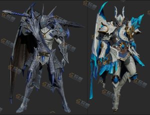 Blender资源—龙战士模型