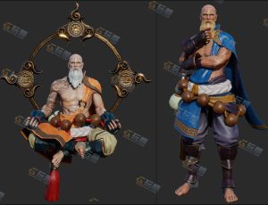 Blender资源—武僧模型