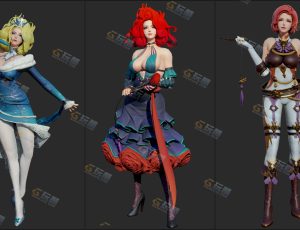 Blender资源—西方女武士模型