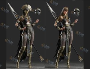 Blender资源—埃及女战士模型