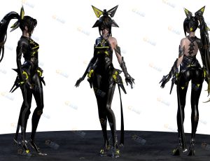Blender资源—女赛博忍者模型
