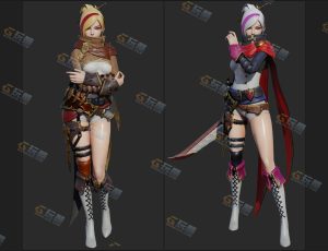 Blender资源—女刀客模型