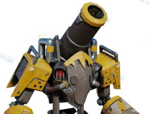 Blender资源—单轮机枪机器人模型