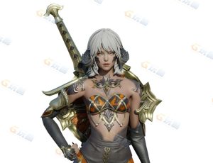 Blender资源—狂野女战士模型