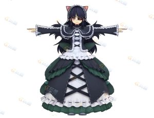 Blender资源—猫耳女仆模型