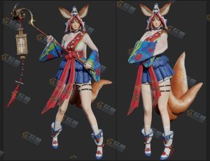 Blender资源—狐耳女模型