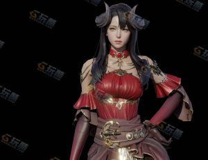 Blender资源—烈焰女魔者模型