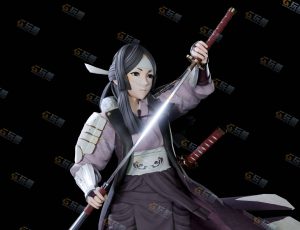 Blender资源—日本女武士剑客模型
