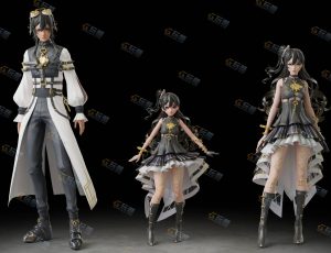 Blender资源—3个美型角色模型