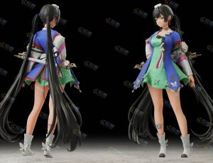 Blender资源—古风萝莉模型