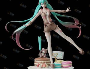 Blender资源—双马尾活拨可爱女孩模型