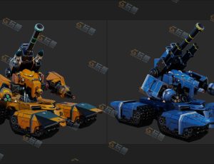 Blender资源—坦克机器人模型