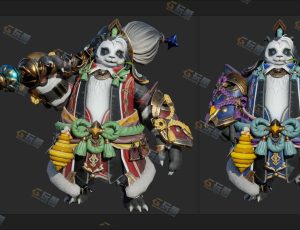 Blender资源—熊猫大侠模型