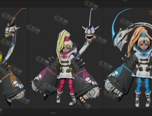 Blender资源—矮族小战士模型