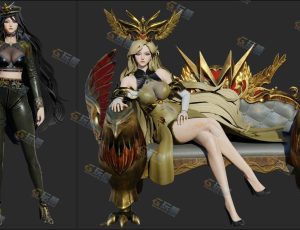 Blender资源—高冷女王模型