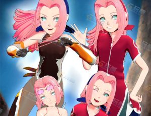 Blender模型—春野樱