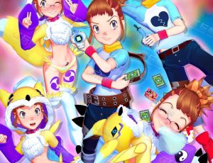 Blender模型—数码宝贝野中梨花