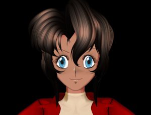 Blender模型—黑皮肤卡通女孩