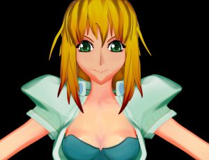 Blender模型—黄发卡通女孩