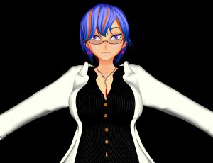 Blender模型—女博士