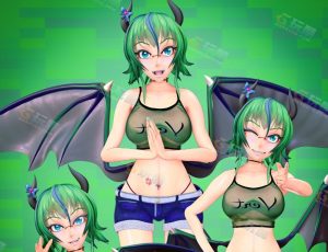 Blender模型—绿魔女