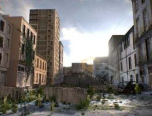 Blender源文件—破旧废墟城市