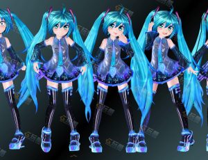 Blender模型—Q版初音未来