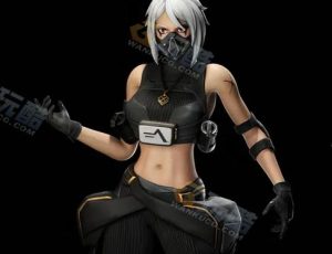 Blender模型—白发恶魔狩猎者