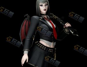 Blender模型—女吸血鬼