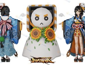 Blender模型—阴阳师日本可爱和服小女孩