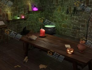 Blender工程源文件—万圣节房屋