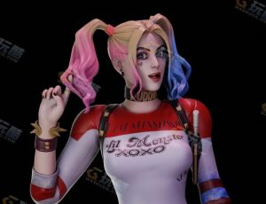 Blender模型——小丑女多种服装装扮