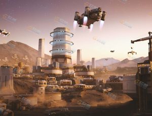 玩酷CG网—超级科幻月球建筑模型