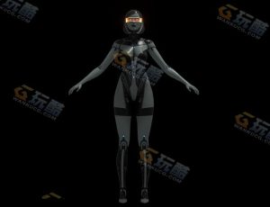 Blender模型—科技未来赛博朋克女机器人