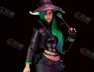 Blender模型—绿发魔法师